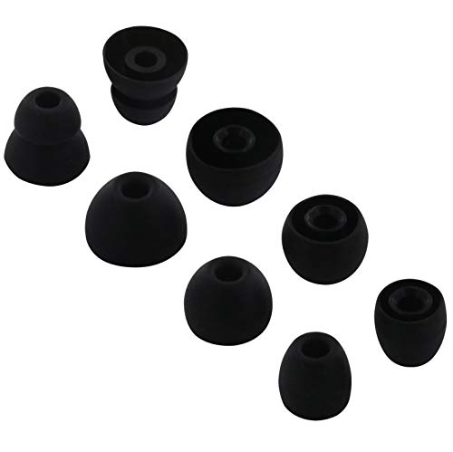 ALXCD �����p�C���[�`�b�v Powerbeats Pro�w�b�h�z���p 8�y�A S/M/L/D 4�T�C�Y �\�t�g�V���R���C���z���`�b�v Powerbeats Pro�p �u���b�N eartip-PB-Pro-8-black