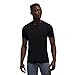 adidas Men's Stretch Cotton Crew Neck Undershirts (2-Pack), Black, Large