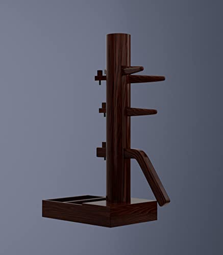 Wing Chun Wooden Dummy Open Base (01 Walnut) Cover