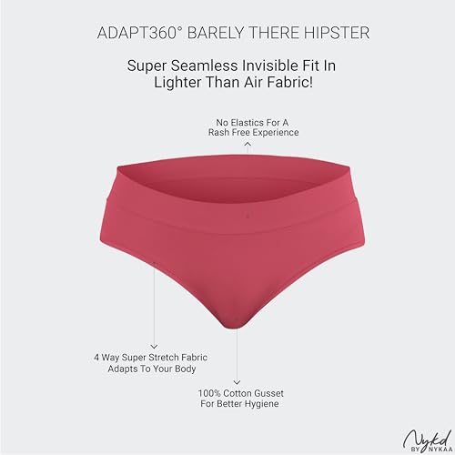 Image of NYKD Women's Ultimate Comfort and Flexibility: Elastic-Free Stretch Panties that Adapt and Delight, Mark-Free Waistband | Slip On | Mid Waist | Full Coverage | Solid - NYP342