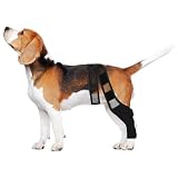 Hoement Tutore Zampa Cane Ferita Regolabile in Neoprene Nero