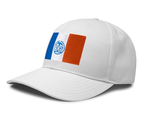 Image of International Tie City Hat for Men and Women, Adjustable Snapback Trucker Baseball Cap with Embroidered Patch