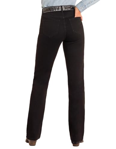 Rock & Roll Denim Women's High Rise Black Bootcut Jeans