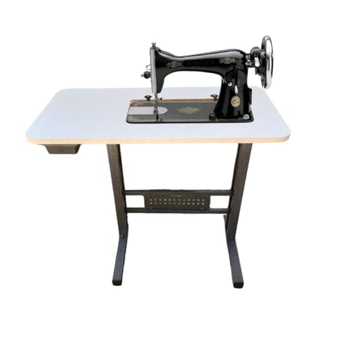 Mesa Bancada Para Maquina de Costura Portátil Tampo Aberto Singer Vigorelli Elgin com Gaveta Altura Regulavél Mesa Bancada Para Maquina de Costura Portátil Tampo Aberto Singer Vigorelli Elgin com Gaveta Altura Regulavél