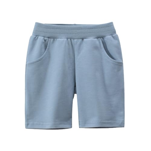 Pantalones cortos informales para niños y niñas, pantalones cortos informales, pantalones cortos de playa, azul celeste, 1-2 años
