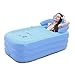 Produktbild JBKNAN Verdicktes erwachsenes faltendes aufblasbares Badewannen-Kind-Plastikbad-Fass belüftet 8 Glyph (Farbe : Blue)