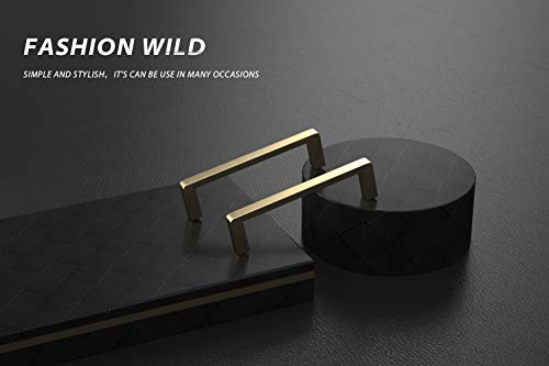 Image of 5PCS 96mm Cabinet Wardrobe Handles with Screws Zinc Alloy Kitchen Cupboard Handle Pull Handle Door Handle Set for Kitchen Drawer Bedroom Furniture (5, 96mm)