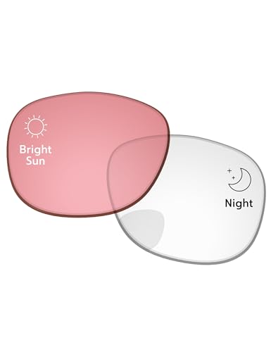 Image of Replacement Lenses for Ray-Ban Meta Wayfarer RW4008 & RW4012 53mm AI Glasses - Photochromic, Anti Blue Light Lens