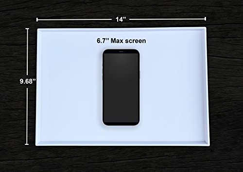 Black And White Plastic Tray Set 14 X 9.6 In, Large Vanity Organizer Bathroom Counter Tray, Kitchen Tray For Counter, Multi-Purpose Utility Trays (Pack Of 2) #TOP1