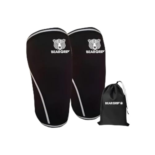 Rodillera premium 7 mm Bear Grip de apoyo y compresión para proteger la rodilla del atleta