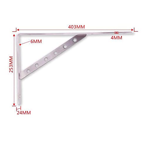 Support d'angle inox pour fixer et stabiliser vos étagères - 3