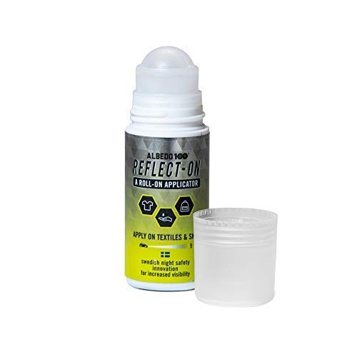 Albedo100 Reflect-On - Washable Reflective Safety Paint with Roll-On Applicator - High Visibility for Running, Jogging, Cycling Safety