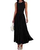 BTFBM Summer Maxi Dresses for Women 2025 Sleeveless Casual Ruched High Waisted Tank Long Sundress...