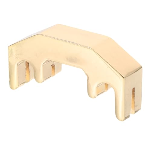 BIUDECO ヴァイオリンミュート バイオリン練習用ミュート 小 ヴァイオリン用の弱音器パーツ バイオリンのミュート ミュートの練習 ポータブルバイオリンミュートパーツ 金属 Golden