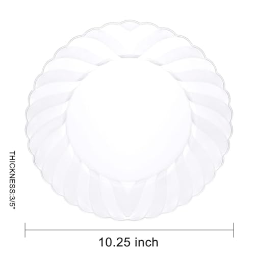 Premium Clear Disposable Appetizer Plates for Wedding and Party
