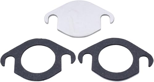 TAKPART 1 Set Stainless Steel EGR Valve Blanking Plate Kit with Gasket Compatible for VW Touareg Audi A4 A5 A6 A8 Q5 2.7 3.0 TDI