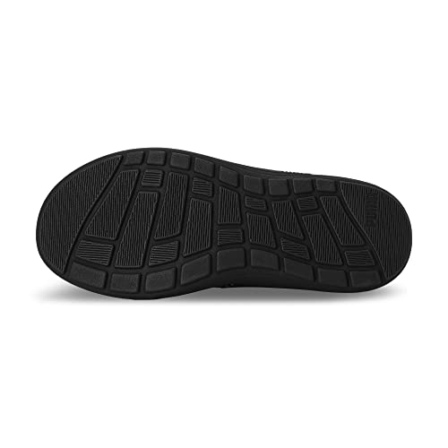 PUMA PUMA Women's SOFTRIDE Sunny Lux Slide Sandal, Black Team Gold, 8