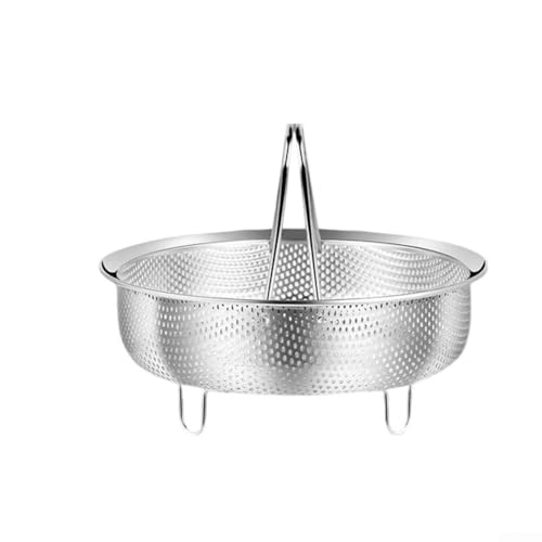 Dolvitrny Inserto per cottura a vapore in acciaio inox, realizzato in acciaio inossidabile 304 per uso alimentare, lavabile in lavastoviglie, garantisce una cottura uniforme e una lunga durata, per