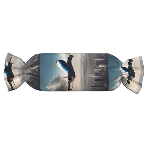 Almohada espuma viscoelástica 62 cm negra con cierre