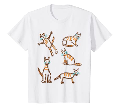 Niños Gato divertido y lindo Camiseta Cover