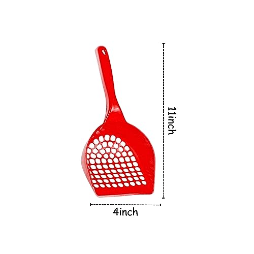 Image of Foodie Puppies Durable (Cat Scooper) Litter /Poop Scooper - (Color May Vary) | Easy to Scoop, Comfortable Grip Handle | Scoop Cum Shovel Suitable for Cats, and Kittens (Pack of 2)