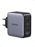 UGREEN 100W Caricatore GaN Type C Multiplo Porte, Caricabatterie USB da Muro Compatibile con MacBook Pro/Air, iPad, iPhone 17 Pro Max Air/Serie 16-12, Galaxy S25 Ultra/ S24