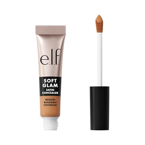 Image of e.l.f. Soft Glam Satin Concealer, Medium Coverage For Blemishes & Under-Eye, Crease-Resistant, Long Lasting, Vegan & Cruelty-Free, 33 Medium Warm