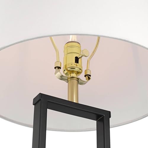 Juego de 2 lámparas de mesa 360 Lighting Pellana negras con USB miniatura 3