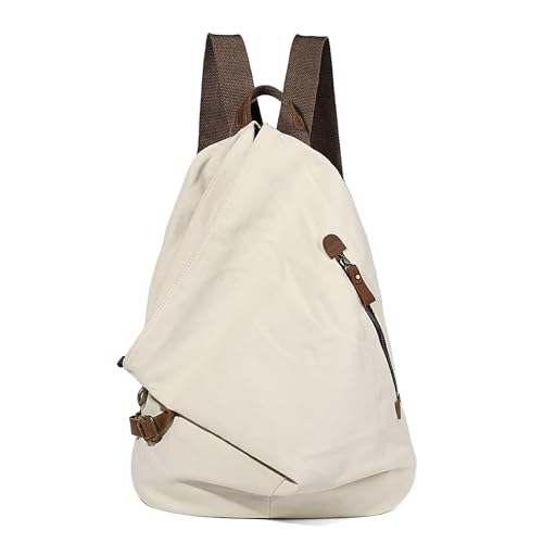 Image of KL928 Canvas Vintage Backpack - Large Casual Daypack Outdoor Travel Rucksack Hiking Backpacks for Men Women