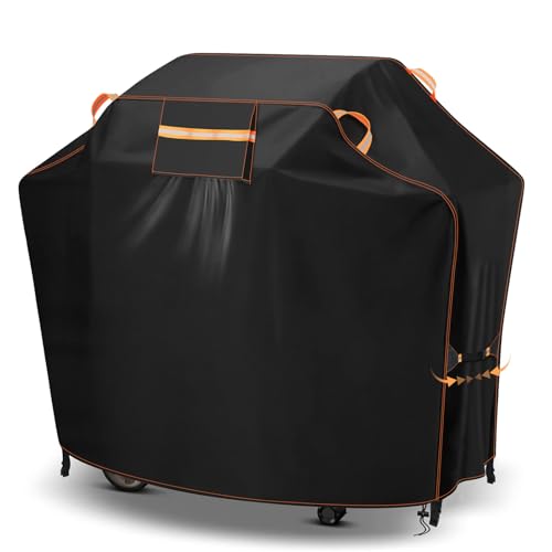 Funda para barbacoa, cubierta impermeable de tela Oxford 420D, cubierta de parrilla de gas al aire libre, a prueba de desgarros, a prueba de polvo, anti-UV para Outback, Weber, Char/Broil, Brinkmann