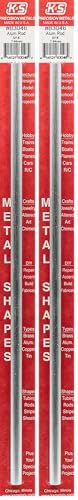 Image of K & S 83046 Round Aluminum Rod, 5 /16 inch OD x 12 inch Long, 1 Piece, Made in The USA, Silver (Pack of 2)