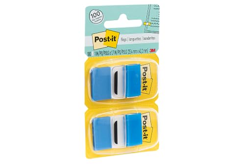 Post-it Flags, 1 x 1.7 in, Blue, 12 Dispensers, 50 Flags/Dispenser - image 9