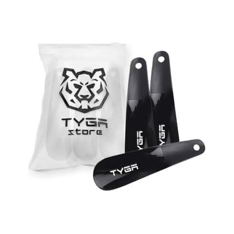 TYGA STORE Universal Black Shoe Horns Pack Cover