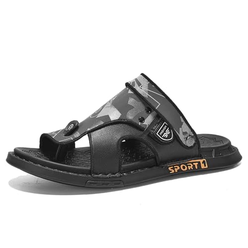 Men's Comfortable Hallux Valgus Summer Flip Flops,Retro Clip Toe Sandals For Plantar Fasciitis,arch Support Orthopedic Slippers