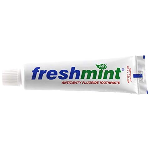 144 Tubes of Freshmint® 1.5 oz. Anticavity Fluoride Toothpaste, Tubes do not have individual boxes for extra savings Cover