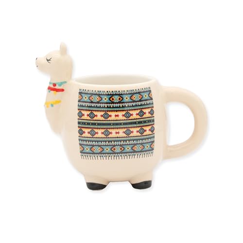 Winkee Lama Tasse Kaffeetasse Teetasse aus Keramik ca. 400 ml