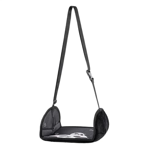Reposapiés para niños, hamaca para asiento trasero, reposapiés de avión, reposapiés para niños, 46 x 24,5 cm, reposapiés ajustable para comodidad del asiento trasero y viajes, reposapiés de avión para