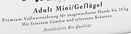 defu Trockenfutter für Hunde, Adult, für kleine Rassen, Geflügel, Alleinfuttermittel, 2er Pack (2 x 800 g)