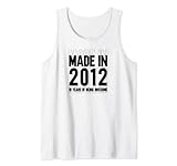 Photo Gallery cool made in 2012 maglietta 10° compleanno essere impressionante canotta Photo Gallery cool made in 2012 maglietta 10° compleanno essere impressionante canotta