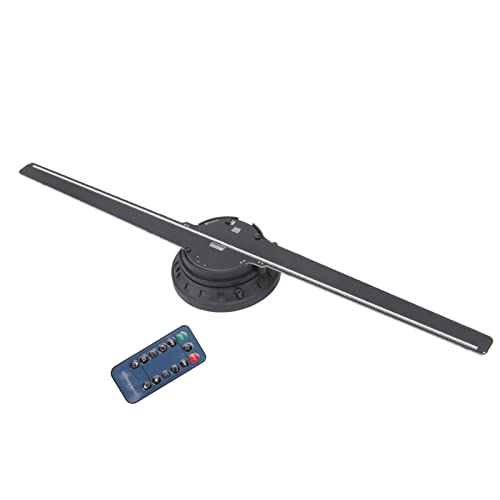 Projecteur D'hologramme 3D, 384LED, Wifi, Affichage Publicitaire, Ventilateur LED, Lampe D Imagerie Holographique Telecommande 3d