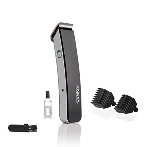 Image of Nova NHT-1045 Rechargeable Cordless Beard Trimmer for Men (Black) & Nova NHT - 1047 Pro Skin Advance Rechargeable Cordless Beard Trimmer for Men(Black)