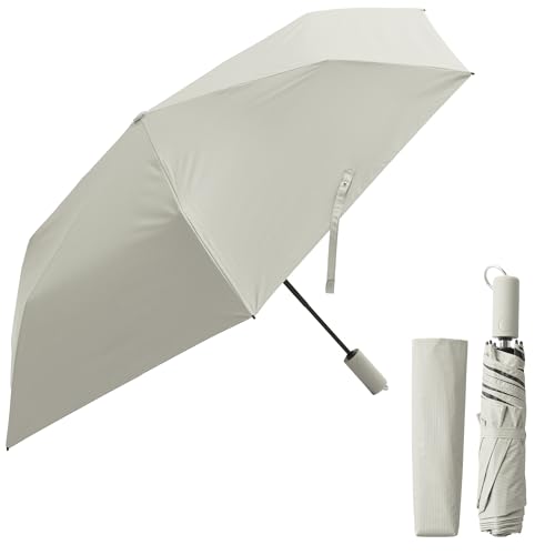 weer 折りたたみ日傘 自動開閉 55cm グレー
