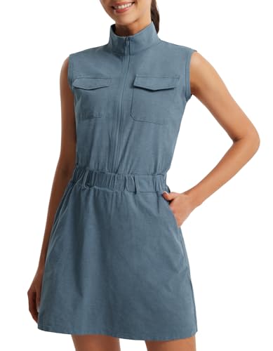 Libin Tennis Golf Dress for Women with Built-in Separate Shorts Athletic Active Exercise Sports Dresses Summer Outfits