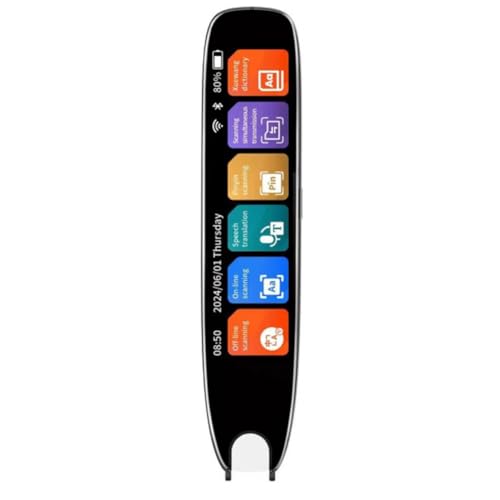 GIWFBQTR Lápiz Traductor S65 Dispositivo Traductor de Voz Inteligente con Punto de Lectura y Aprendizaje de Texto en Tiempo Real y Bolígrafo Grabador