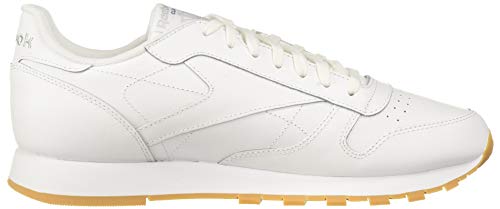 Image of Reebok Men's Classic Leather Sneaker, White /scarlet /phantom blue, 4.5 M US