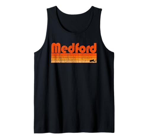 Medford, Massachusetts Retro 80s Style Tank Top