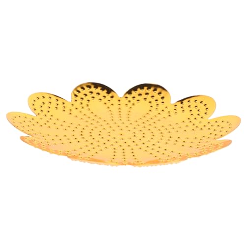 Levemolo Fruit Dish Candy Organizer Fruit Plate Dessert Plates Snack Serving Dish Snack Dish Serving Baskets Serving Platter Bread Baskets Tray Fruit Storage Plate Golden Zinc Alloy