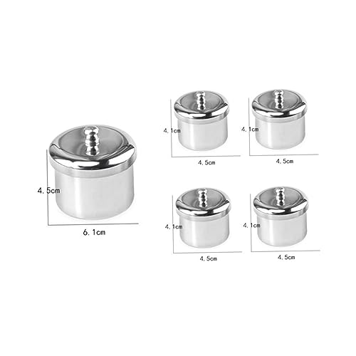 MERRYHAPY 5 piezas vaso cristal para arte de uñas miniatura 5