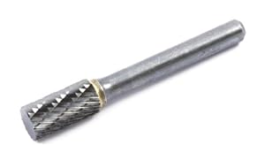 Forney 60121 Tungsten Carbide Burr with 1/4-Inch Shank, Cylindrical, 3/8-Inch