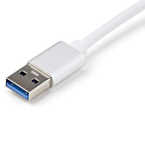 Image of StarTech.com USB 3.0 to Gigabit Network Adapter - Silver - Sleek Aluminum Design for MacBook, Chromebook or Tablet - Native Driver Support (USB31000SA), Standard